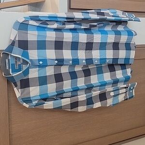 Mens plaid Express dress shirt